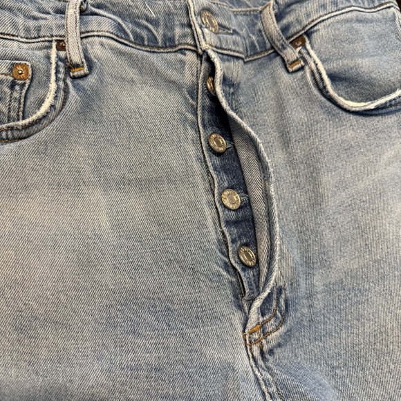 Agolde Women’s Nico High Rise Slim Distressed Button Fly Jeans Size 29 - Picture 4 of 11